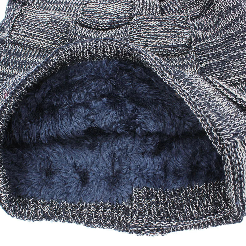 Damen Wolle Mütze Wintermütze Strickmütze Kappe Bommelmütze Pudelmütze Haube