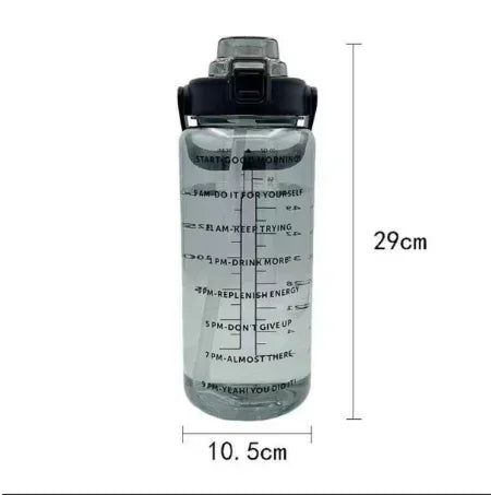 2L Trinkflasche Sportflasche Tritan Wasserflasche Getränkeflasche BPA-frei