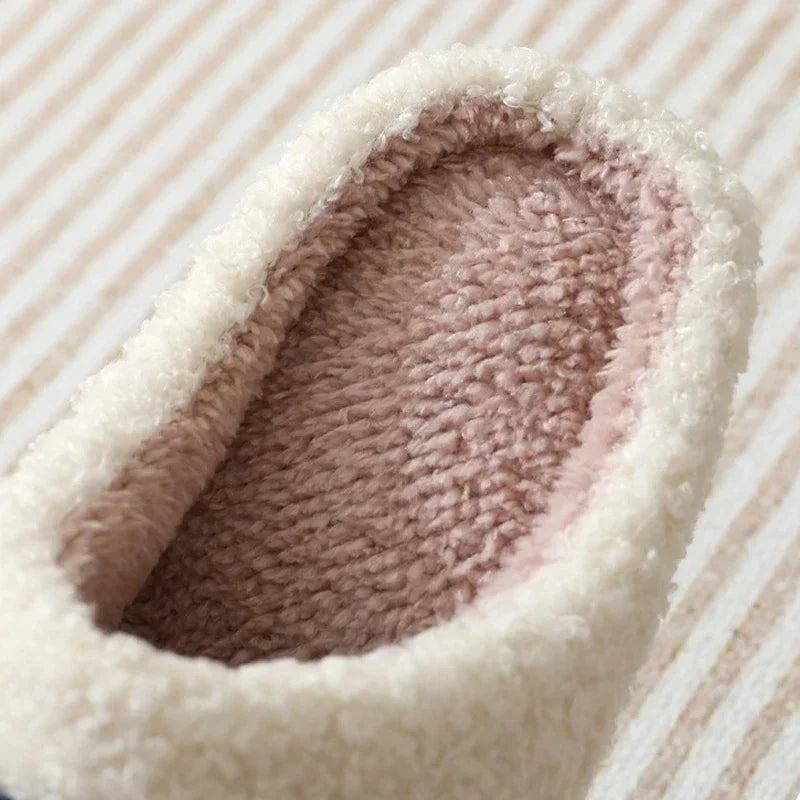 Damen Hausschuhe Pantoffeln Winterschuhe Plüsch Samt Slippers Wärme Gefütterte