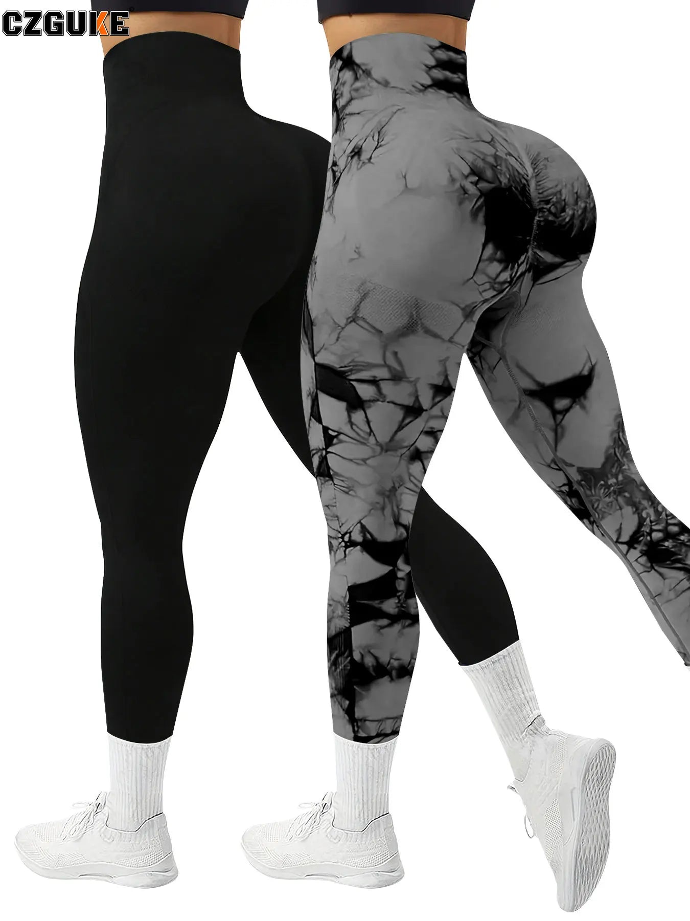 Yoga Leggings Push Up Damen Sport Hose Fitness Gym Stretch Leggins Jogginghose