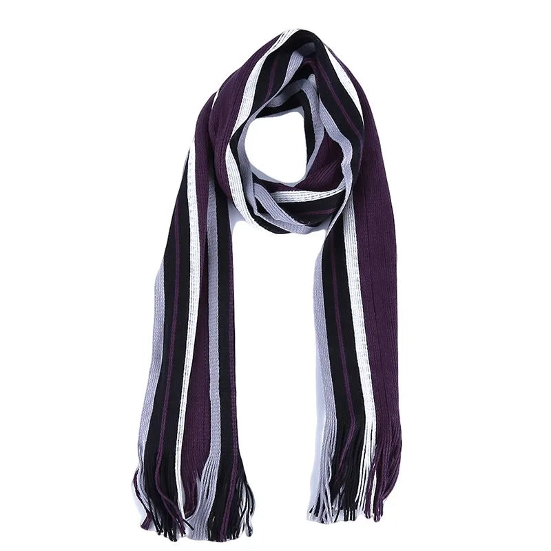 Herren Schal Winterschal Stola Schlauchschal Halstuch Wollschal Strickschal Loop