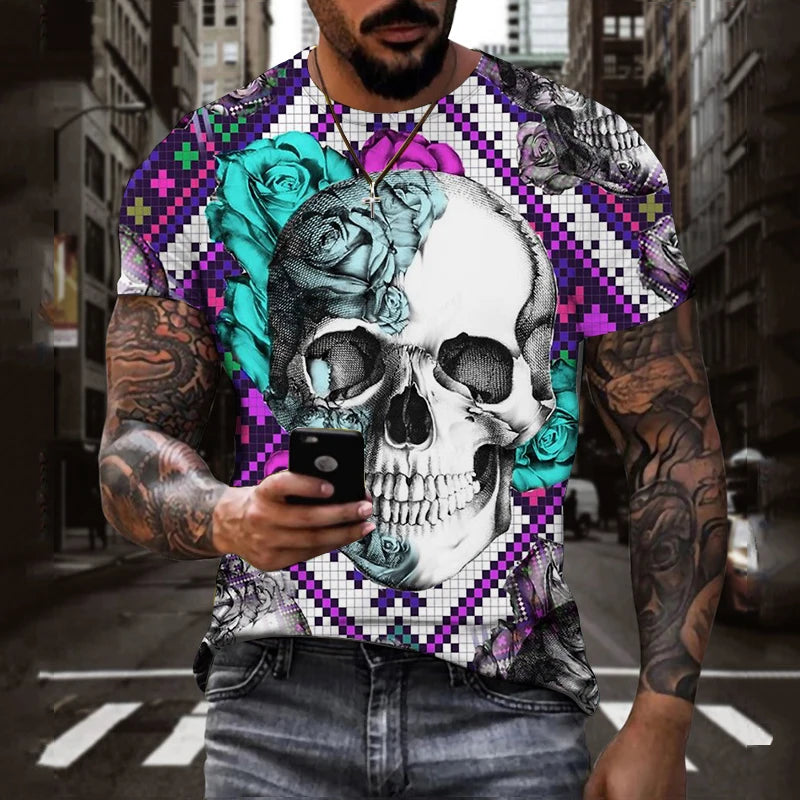 Fashion Sommer T-Shirt Herren Vintage Shirt Rundhals Unisex Streetwear Tank Top