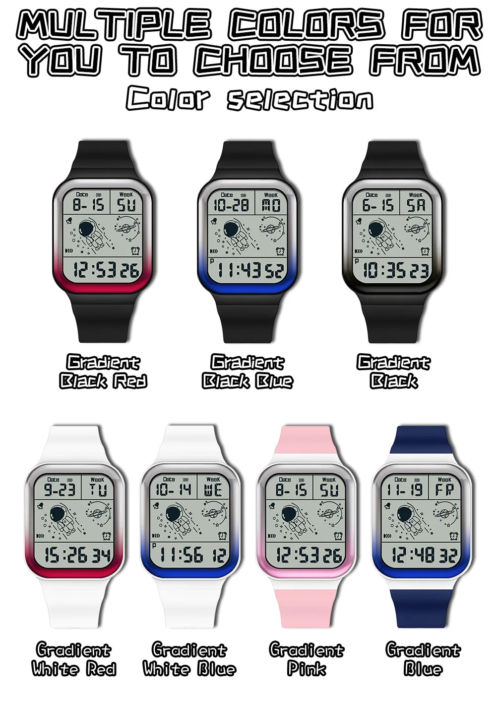 Herren Armbanduhr Digital Uhr Silber Edelstahl Quarzuhr Luxus Chronograph