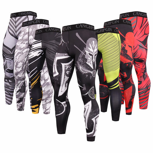 Herren Leggings Sporthose Jogginghose Trainingshose Lauf Hose Kompressionshose
