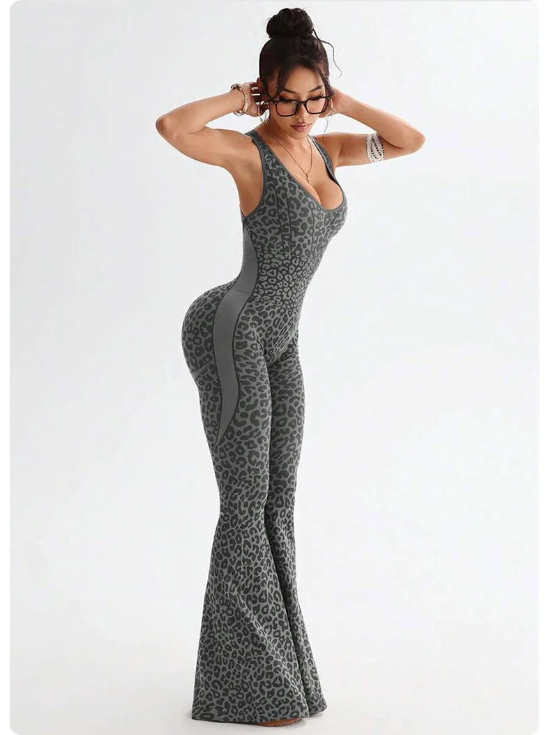 Damen Overall Bodycon Jumpsuit Streetwear Fitness-Strampler Leggins Yoga Hose