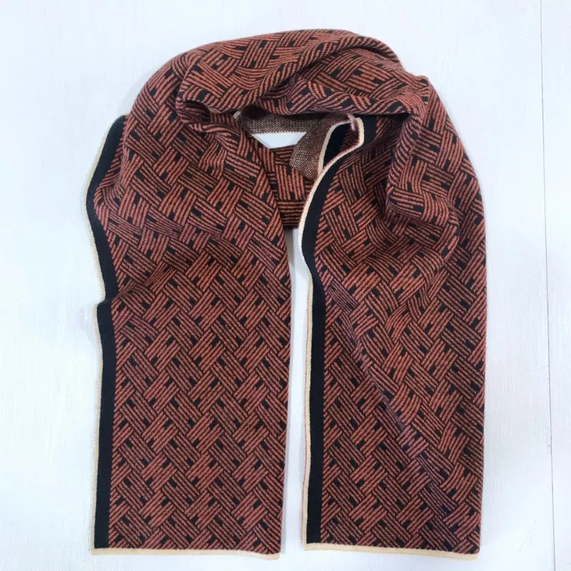 Herren Schal Winterschal Stola Schlauchschal Halstuch Wollschal Strickschal Loop