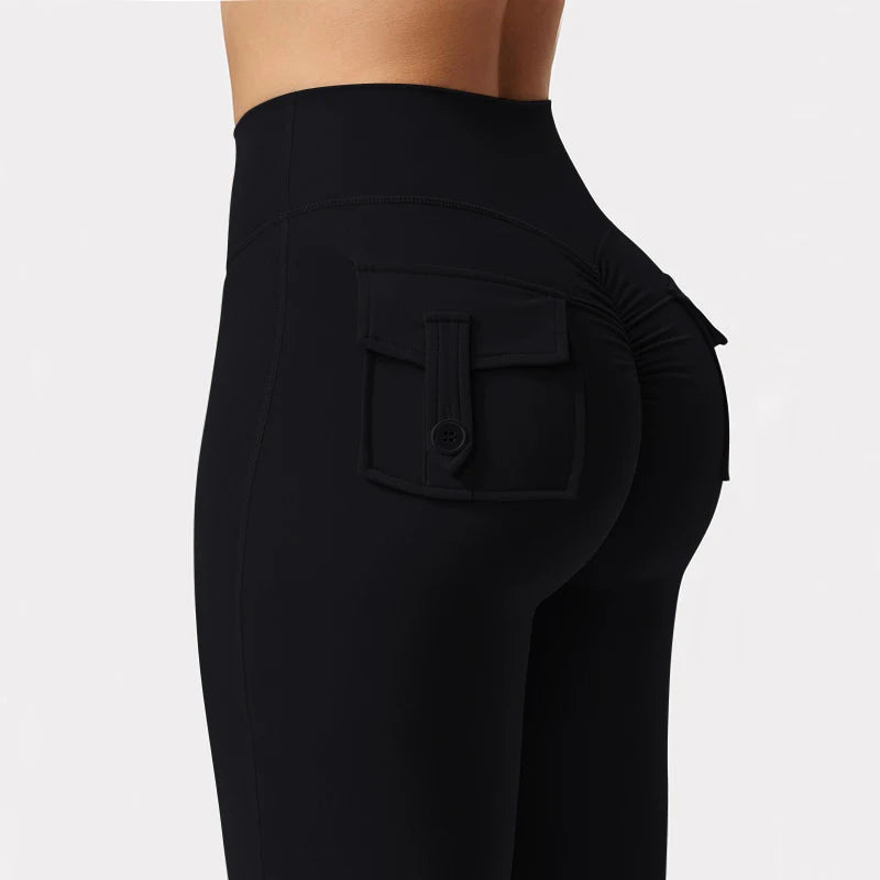 Leggins Donna Push up Vita Alta Pantaloni Sportivi Fitness Yoga Palestra Tuta
