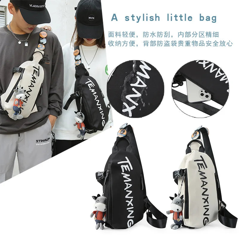 Herren Damen Brusttasche CROSSOVER BAUCHTASCHE HÜFTTASCHE UMHÄNGETASCHE BODYBAG