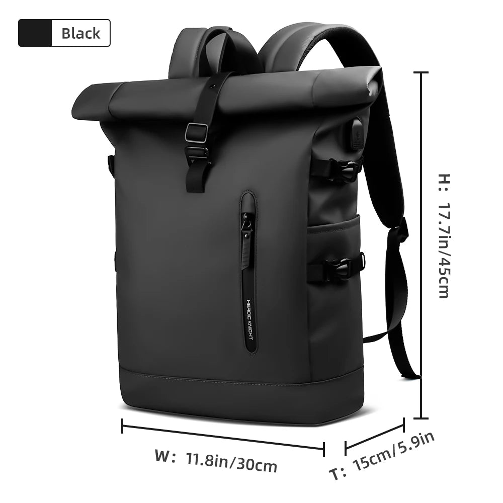 Kurierrucksack RollTop Rucksack Herren 36-55L wasserdicht Laptop Tasche Damen