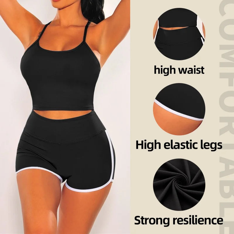 Damen Gym Sporthose Push Up Yoga Radlerhose Kurze Hose Fitness Shorts Hotpants