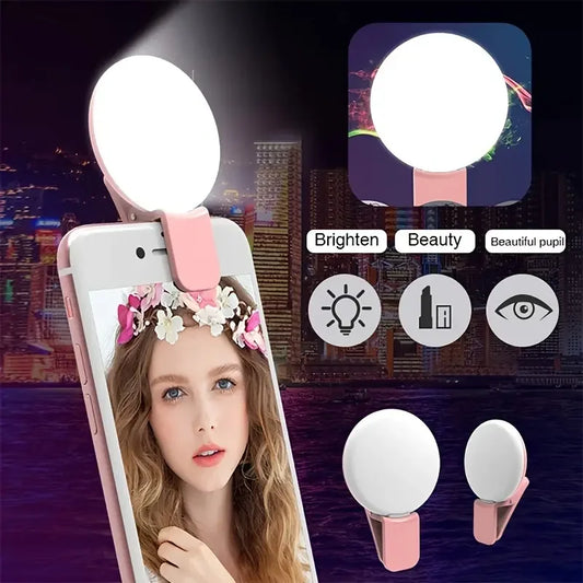 LED Ring Blitz Universal Selfie Licht Tragbares Handy 10 LEDs Selfie Lampe Leuch