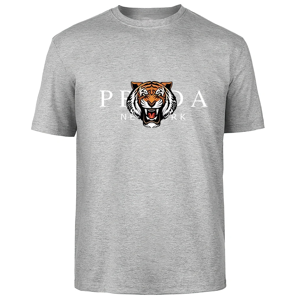 Männer T-Shirt Tiger Herrenmode Shirts Hemden Streetwear 100% Baumwolle Tank Top