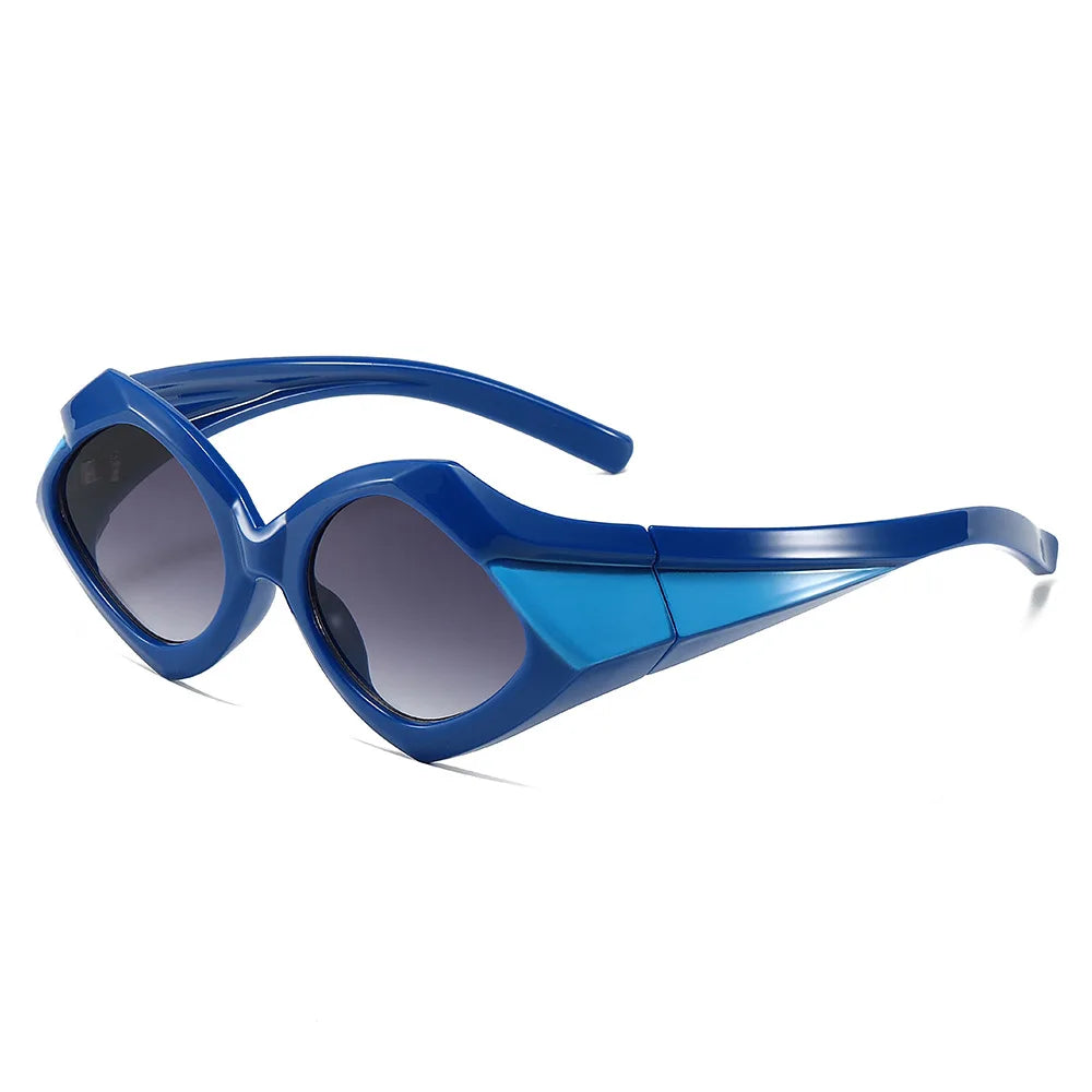 Occhiali da sole ovali oversize per donna e uomo Fotocromatici Polarizzati UV400
