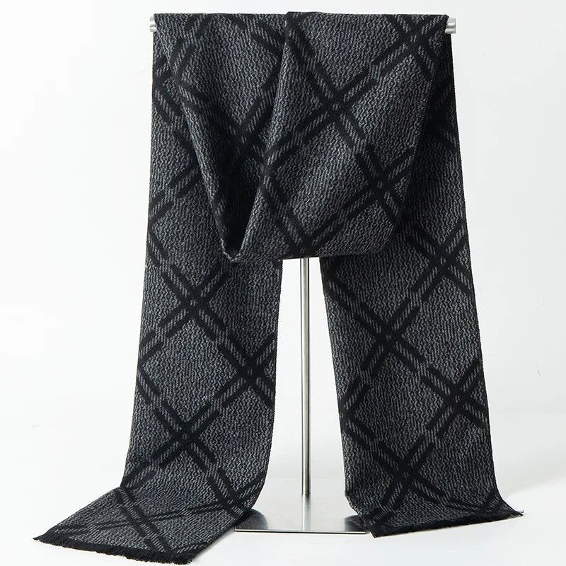 Herren Schal Winterschal Stola Schlauchschal Halstuch Wollschal Strickschal Loop