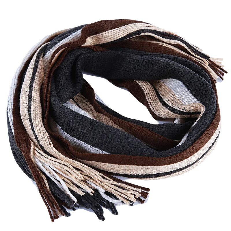 Herren Schal Winterschal Stola Schlauchschal Halstuch Wollschal Strickschal Loop