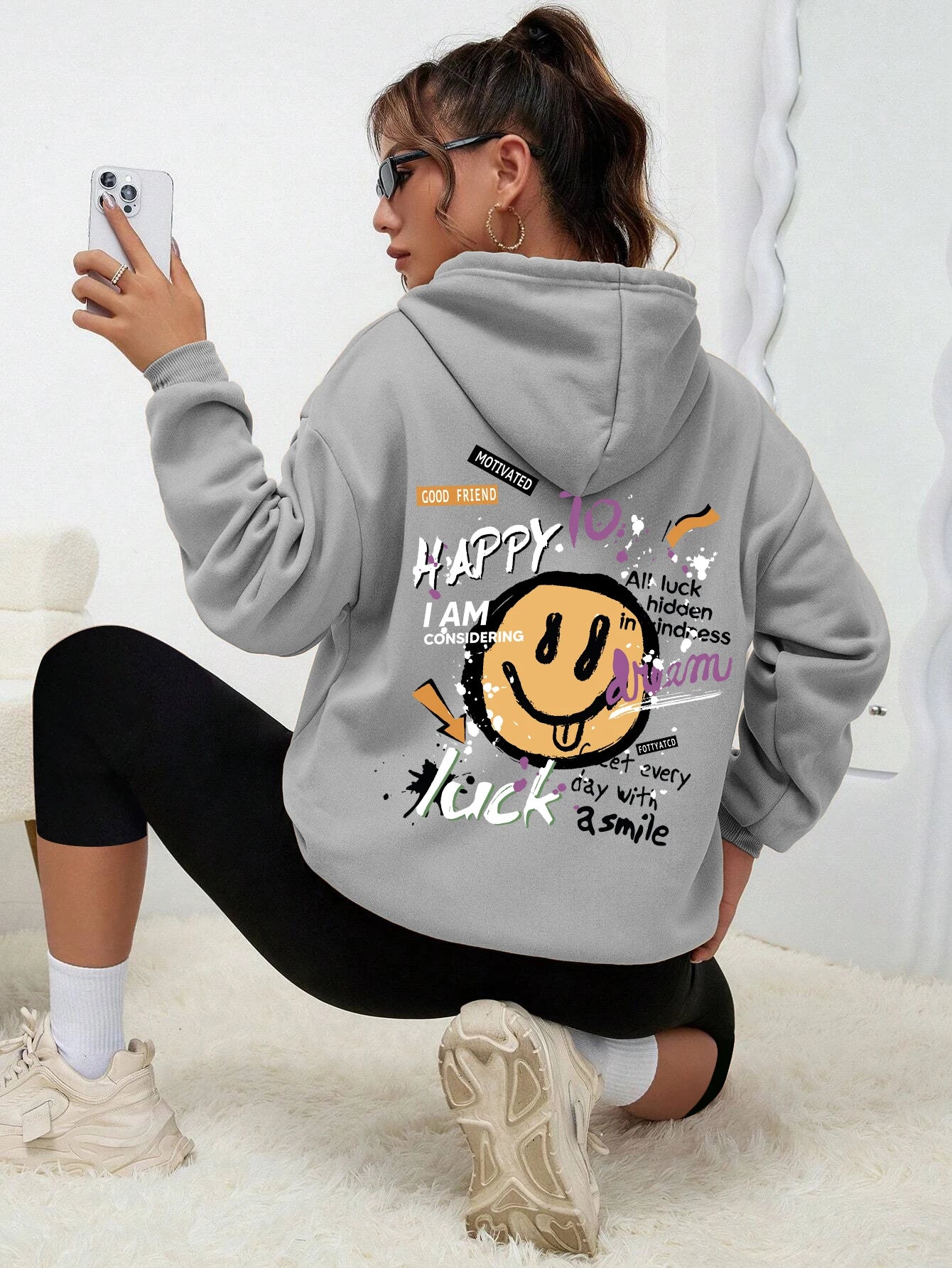 Teddybär Kapuzenpullover Sweatshirt Fleece Hoodie Pulli Damen Kapuzenpulli Shirt