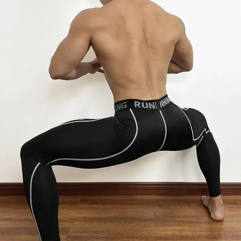 Herren Leggings Sporthose Jogginghose Trainingshose Lauf Hose Kompressionshose