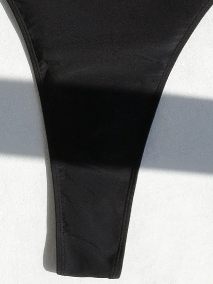 Frauen Bademode High Cut Bikini Set Sexy Push Up Badeanzug Damen Tanga Swimwear