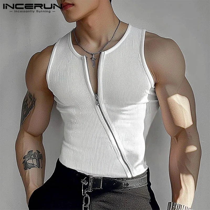 Herren Oberteil Ärmellos Tank Top Sexy Shirt Clubwear Muskel T-Shirt Unterhemd
