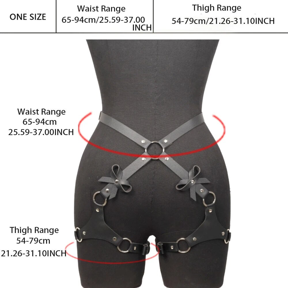 Sexy Harness Kette BH Gürtel Toys Punk Goth Frauen Bdsm Bondage Dessous