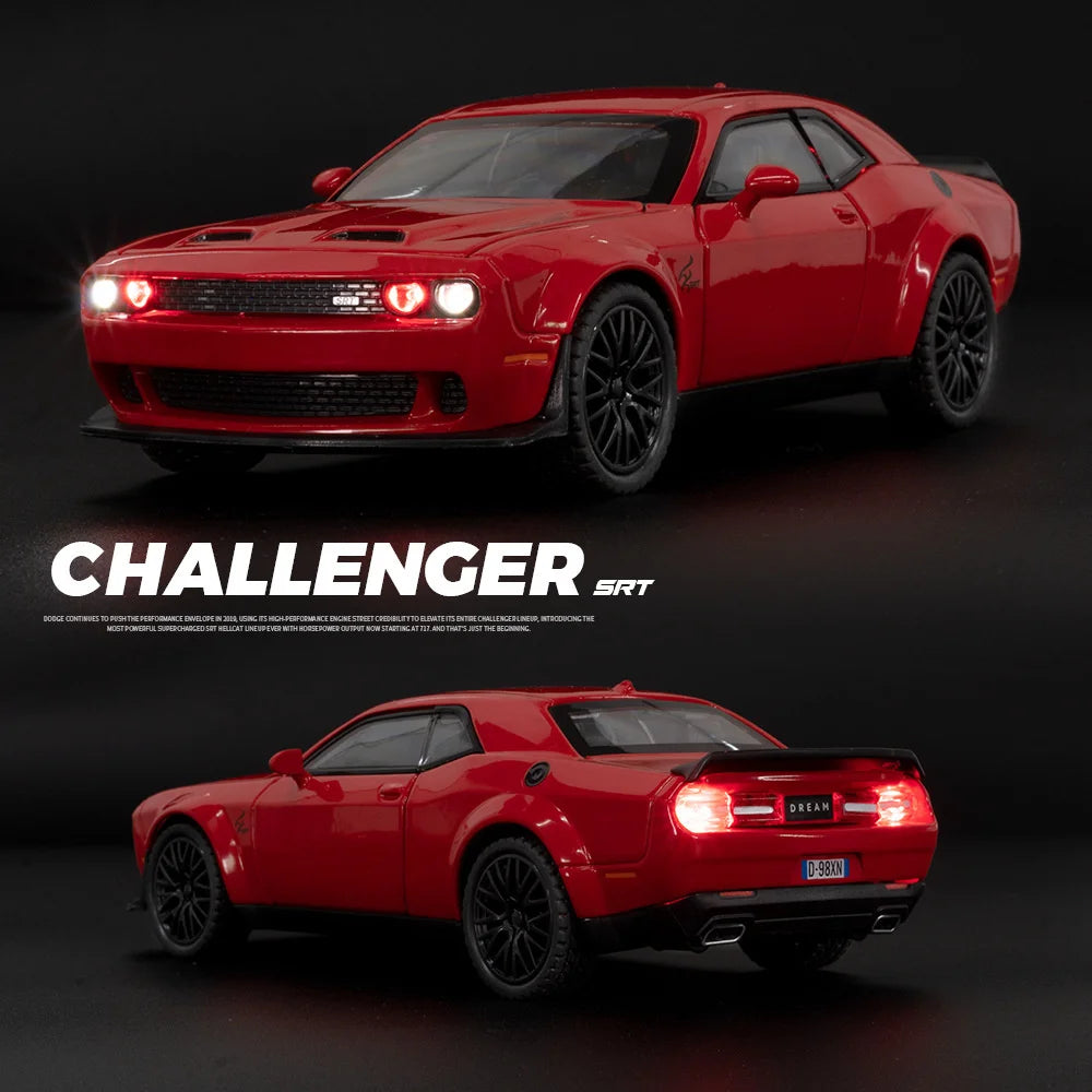 1:32 Modellauto Challenger SRT Metall Spielzeug Kinder Automodell Geschenk