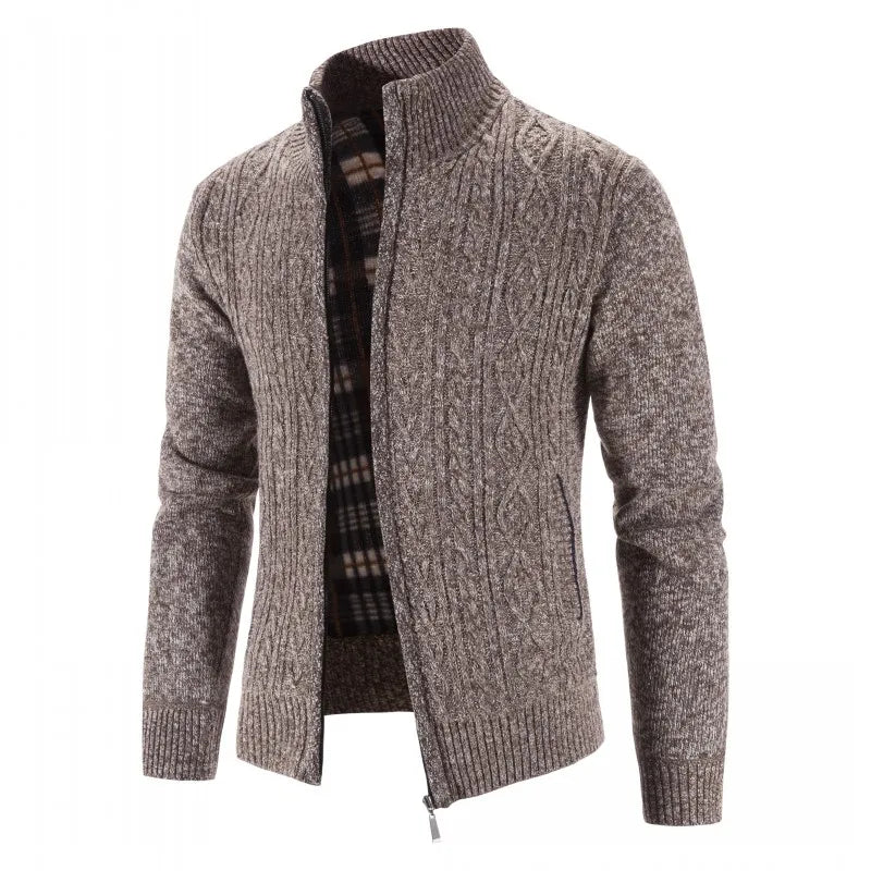 Herren Herbst Jacke Übergangsjacke Warme Sweatjacke Outdoor Zipper Sweater NEU