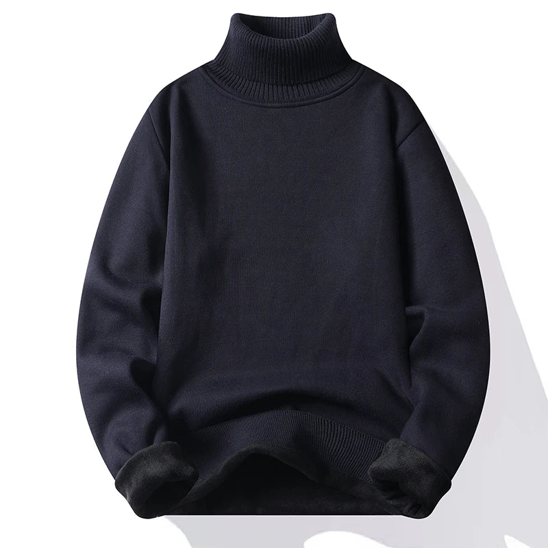 Herren Rollkragen Pullover Sweatshirt Leichter Pulli Sweater Shirt Langarmshirt