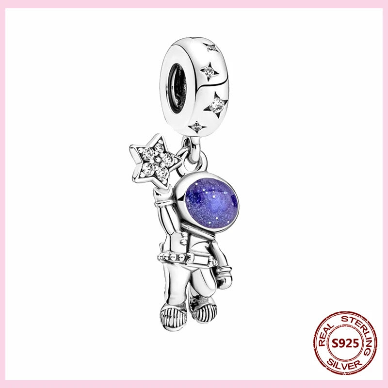 Charms Anhänger 925er Sterling Silber Armband Muranoglasperlen Damen Glas Beads