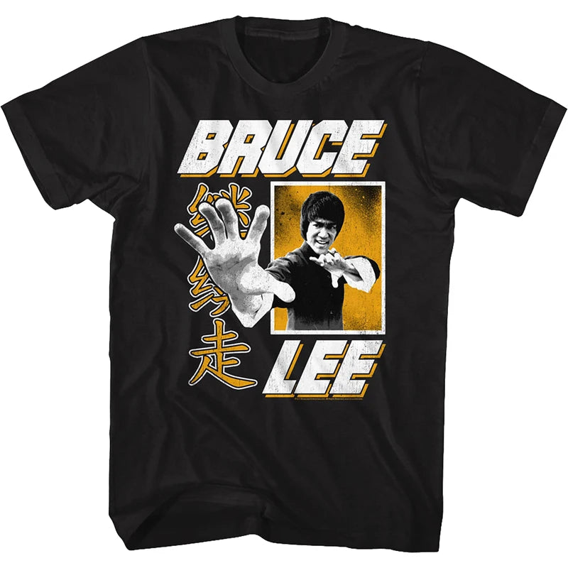 Herren Fashion Vintage Jeet Kune Do Kung Fu T-Shirt Rundhals Unisex Streetwear