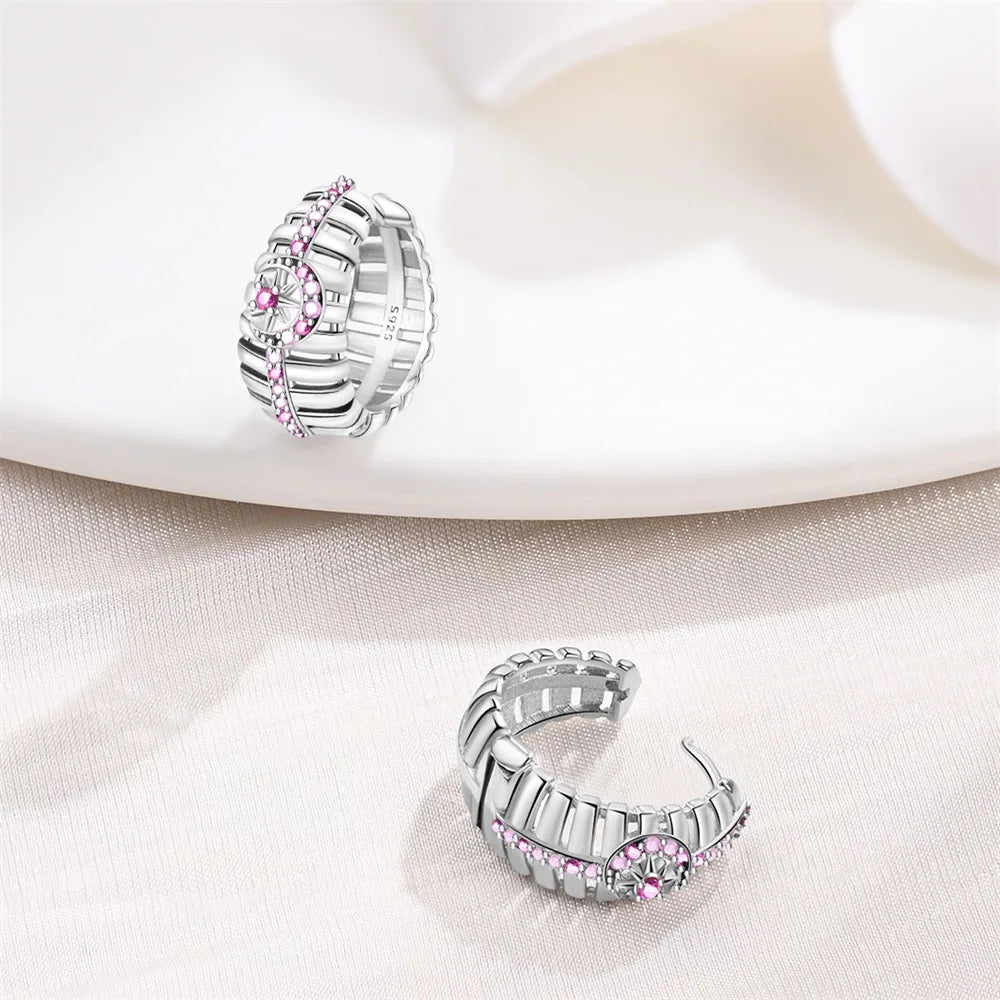 Creole Argento 925 Sterling Zirconi | Orecchini Eleganti Ipoallergenici Regalo
