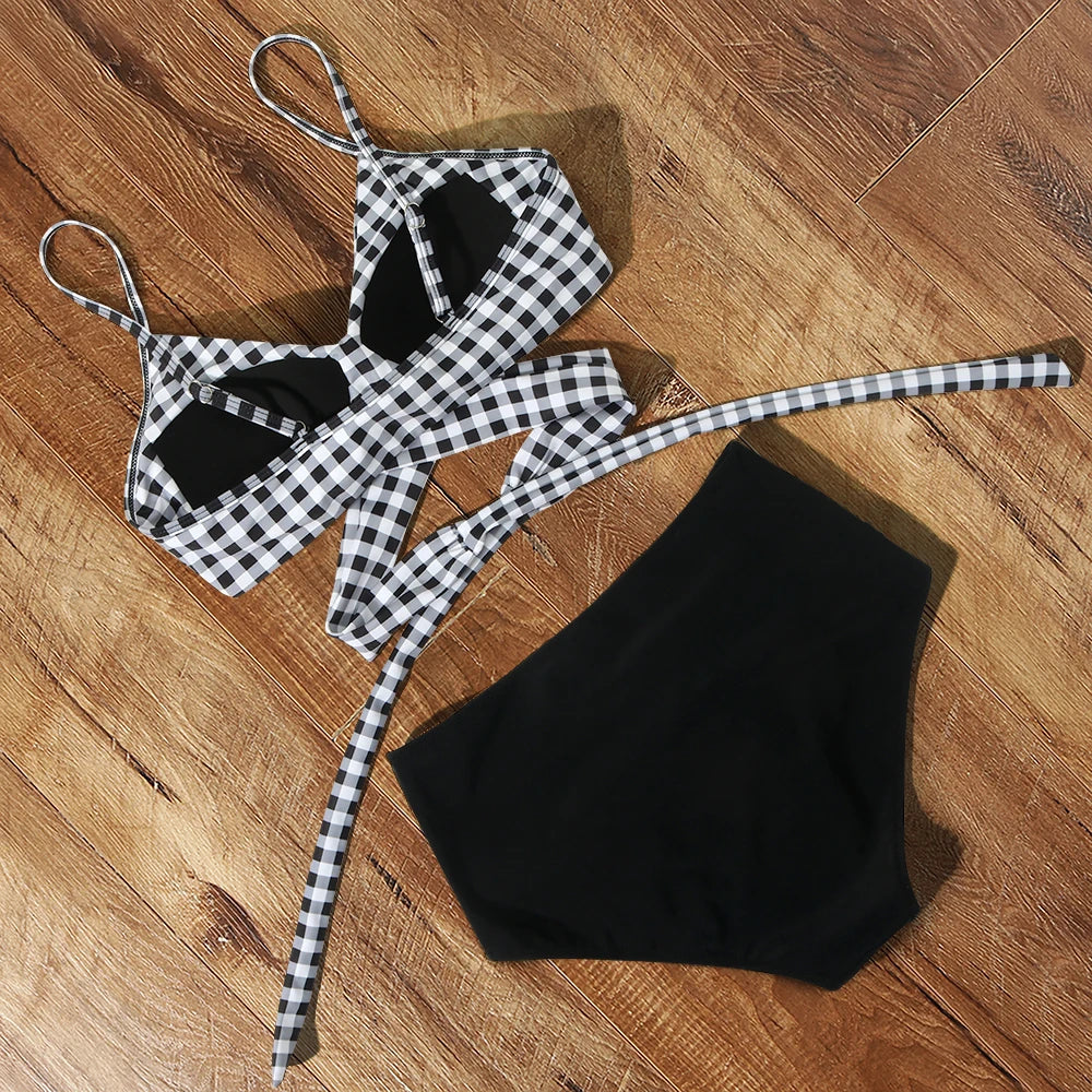 Frauen Bademode Böhmisch Bikini Set Sexy Push Up Badeanzug Damen Tanga Beachwear