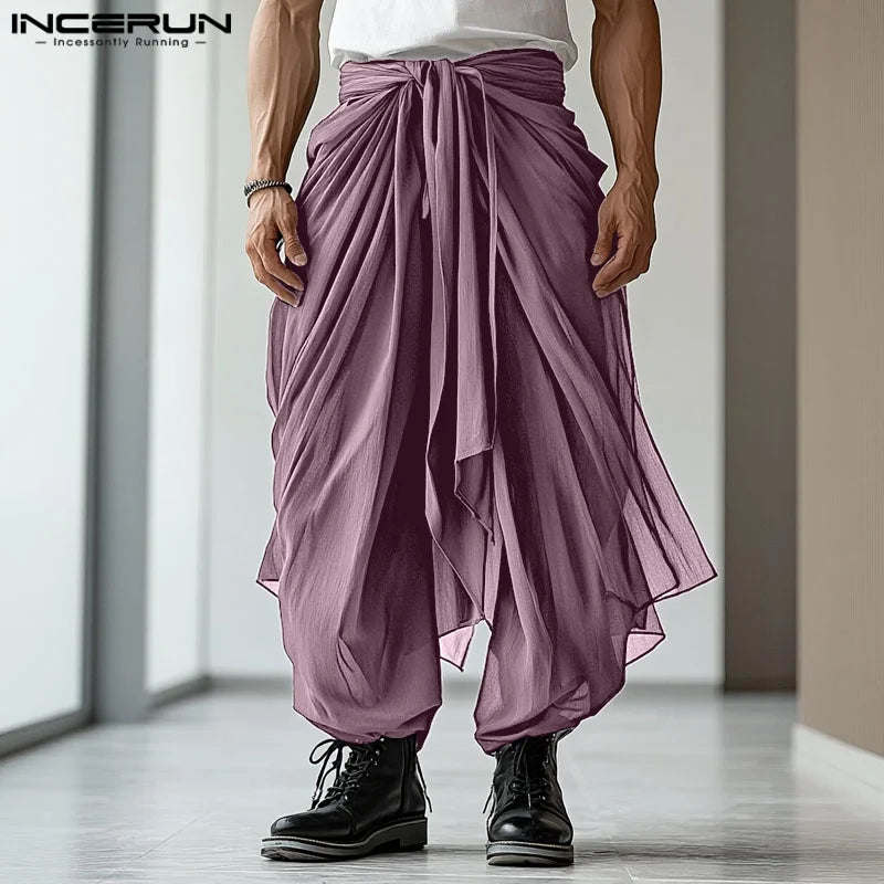 Männer Hose Haremshosen Pumphosen Pluderhosen Hosenrock Herrenrock Kilt Jogger