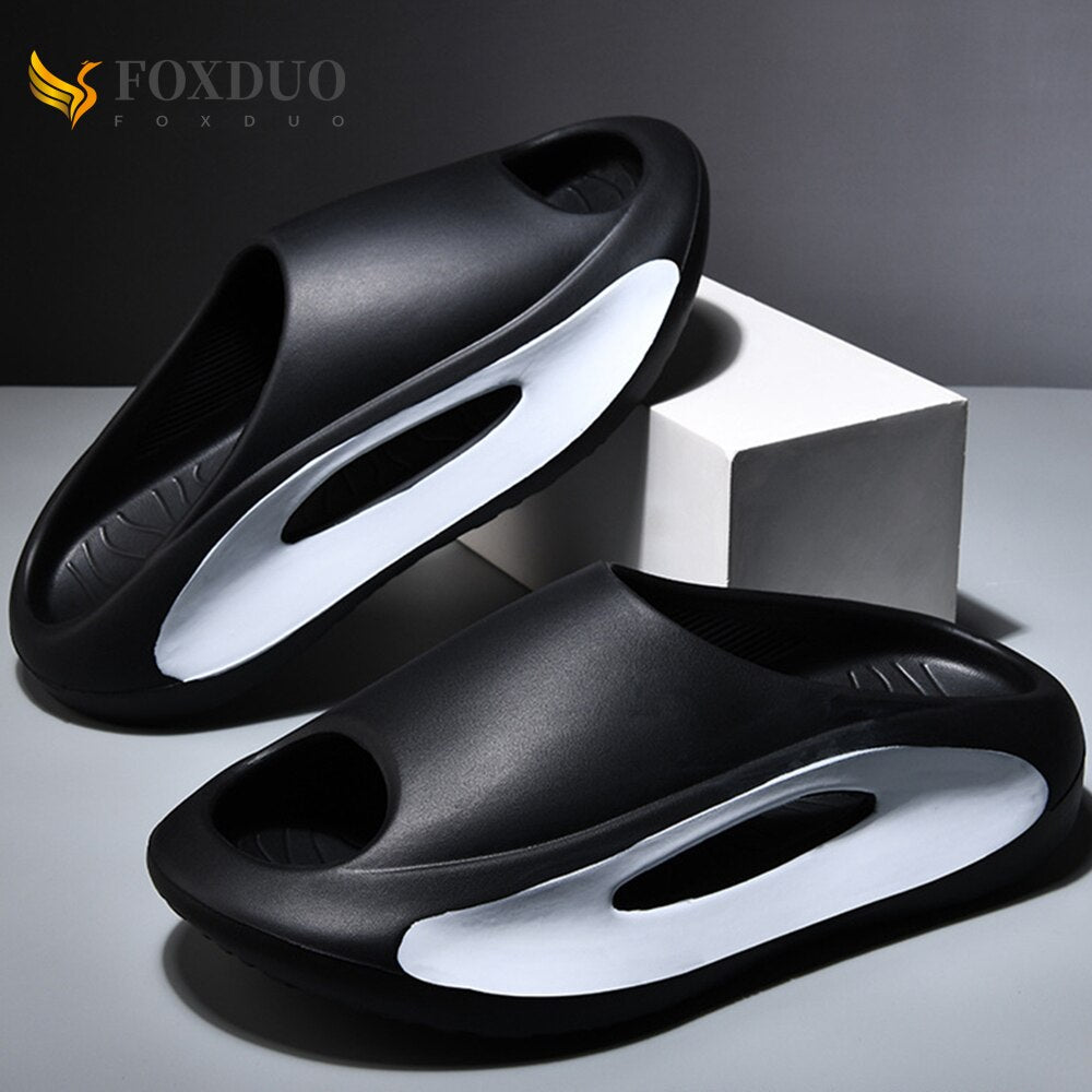 Badelatschen Hausschuhe Flip Flops Frauen Herren Sandalen Weiche EVA Sohle
