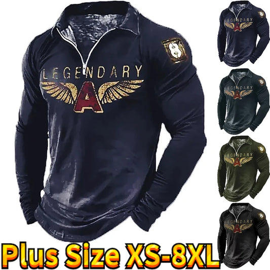 Männer Pullover Sweatshirt Pulli Zipper Sweater Shirt Langarmshirt Sport Shirt
