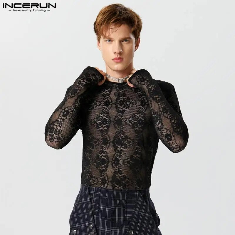 Fetisch Fashion Männer Sexy Bodysuits Herren Body Shirts Hemd Transparent Club