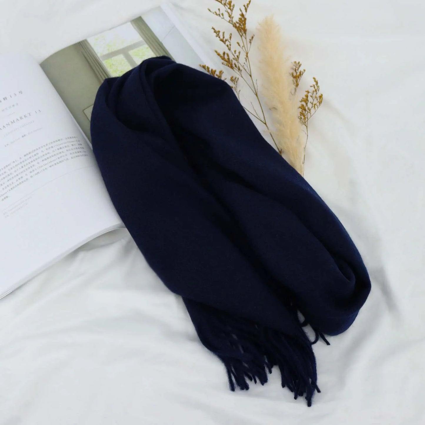 Herren Schal Winterschal Stola Schlauchschal Halstuch Wollschal Strickschal Loop