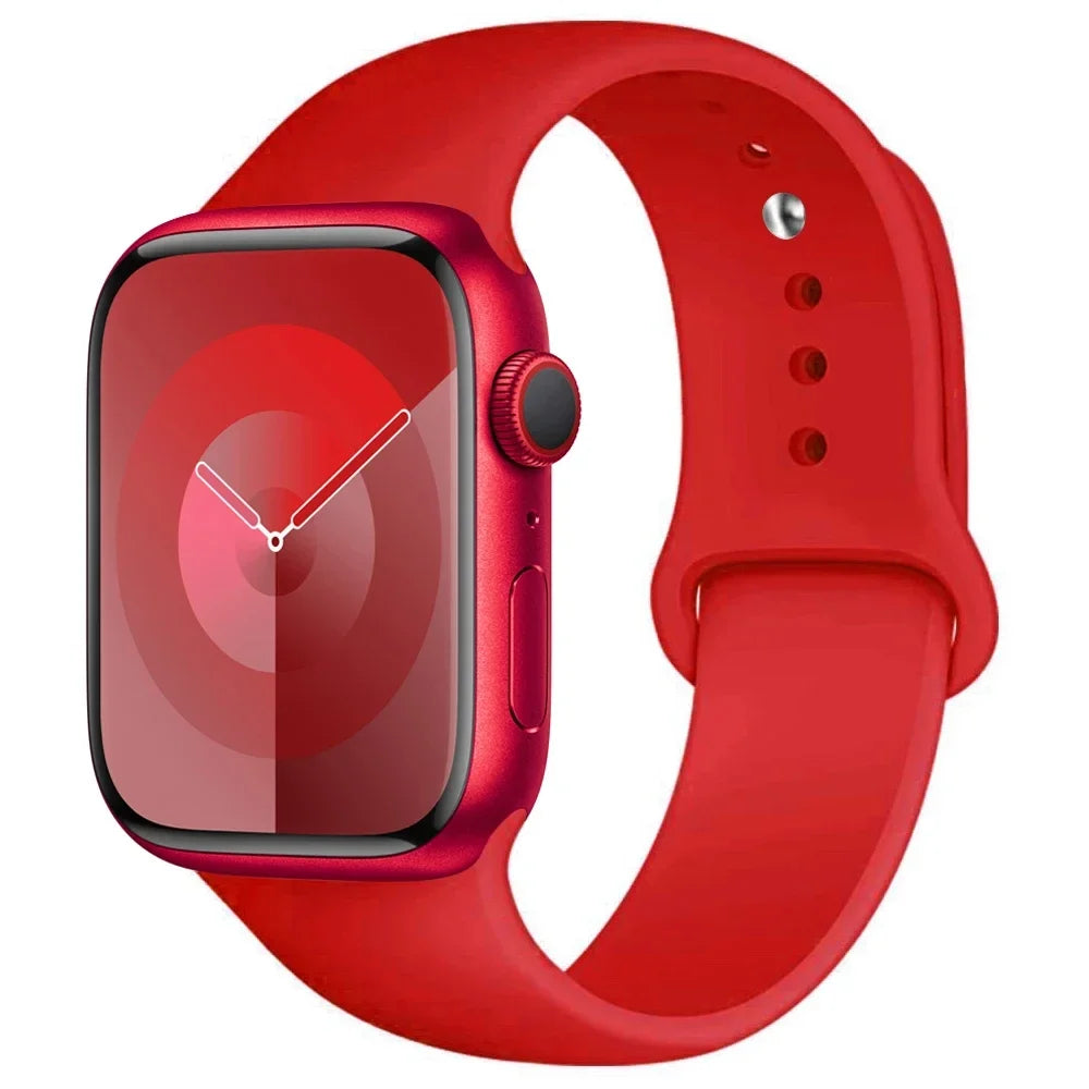 Silikon Armband für Apple Watch Series 9 8 7 6 5 4 3 SE Ultra Sport Band iWatch