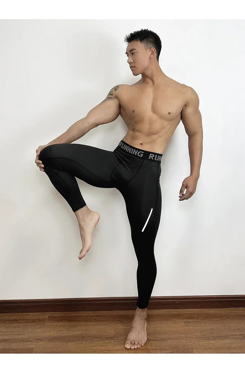 Herren Leggings Sporthose Jogginghose Trainingshose Lauf Hose Kompressionshose