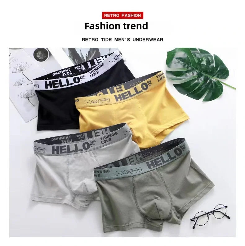 6 Pezzi Boxer Uomo Mutande Elasticizzato Slip Intimo vari colori Pantaloncino