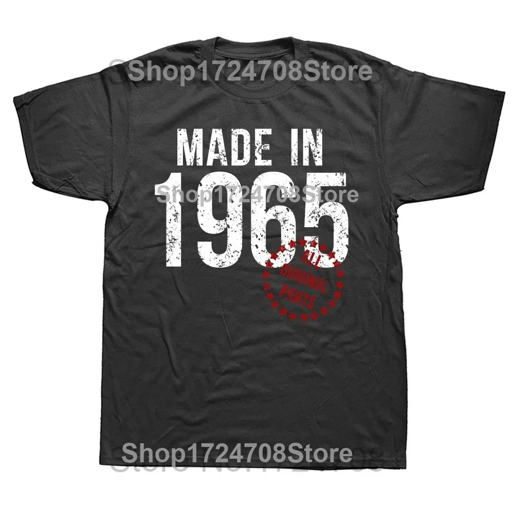Herren T-Shirt Made In 1965 Shirt Unisex Streetwear Tank Top 100% Baumwolle