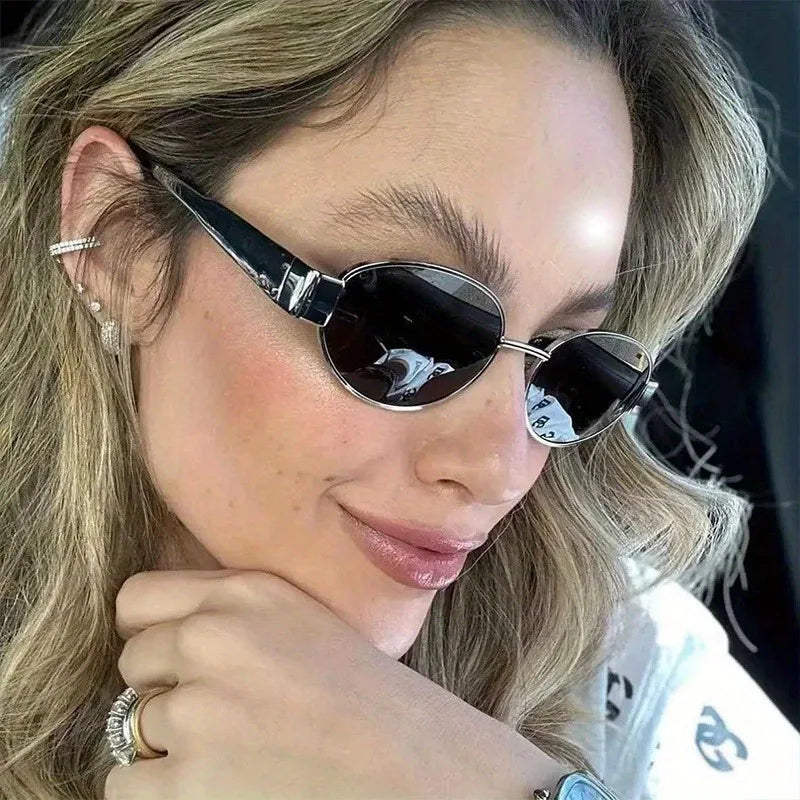 Damen Sonnenbrille Designer Luxus Brille Quadratische Übergröße Gläser Vintage