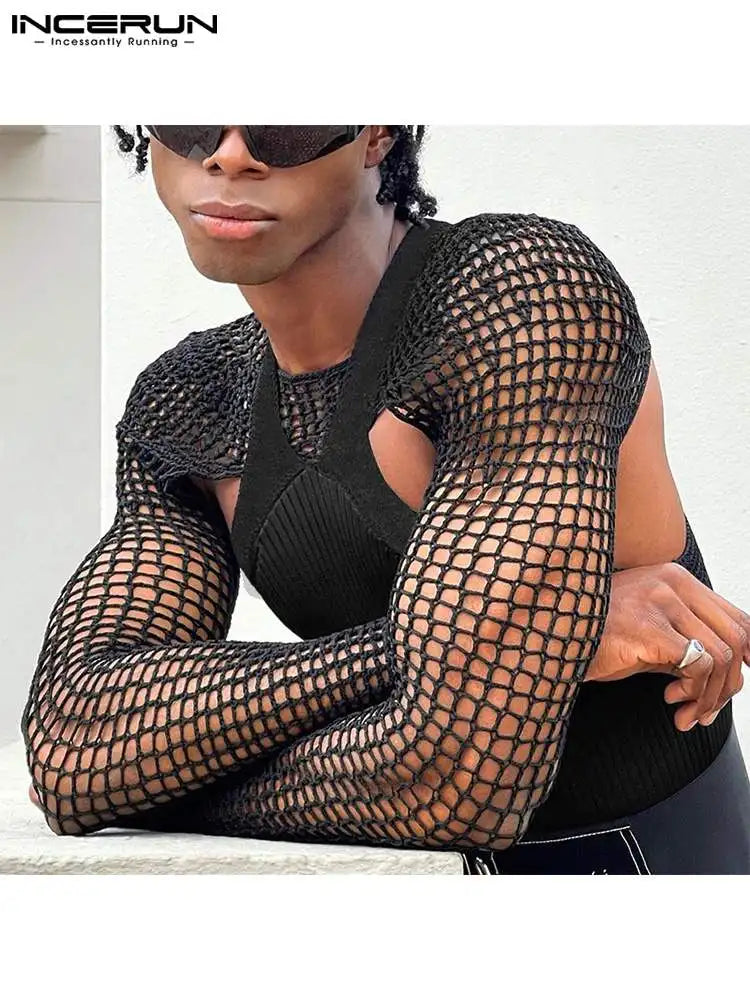 Fetisch Fashion Männer Sexy Bodysuits Herren Body Shirts Hemd Transparent Club