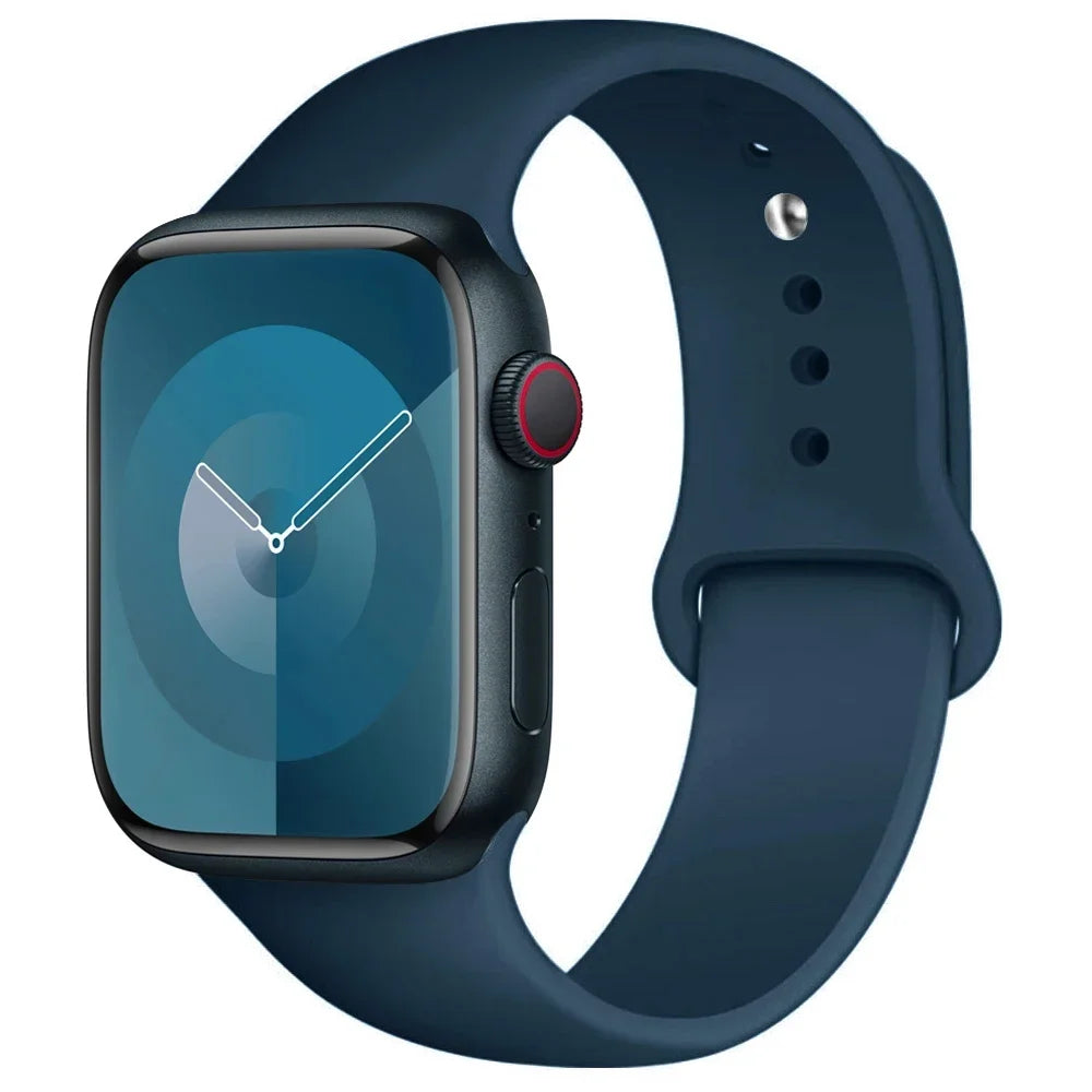 Silikon Armband für Apple Watch Series 9 8 7 6 5 4 3 SE Ultra Sport Band iWatch