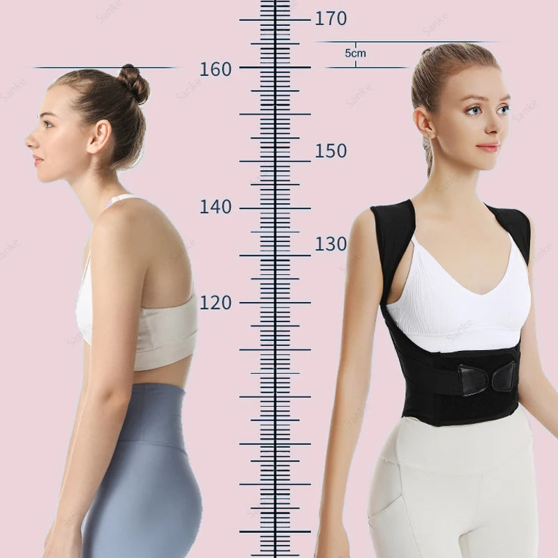 Rückenhalter Geradehalter Verstellbarer Rückenbandage Haltungskorrektur Stabilisator