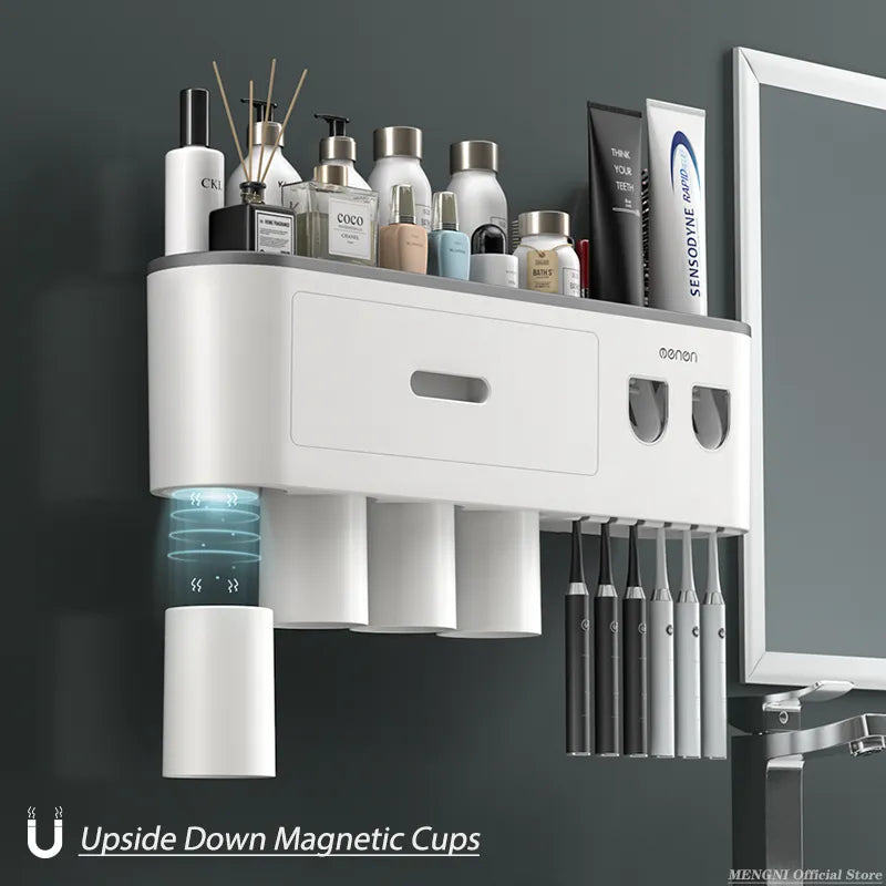 Zahnbürste Halter Auto Zahnpasta Spender UV-Licht Sterilisator Wandmontage
