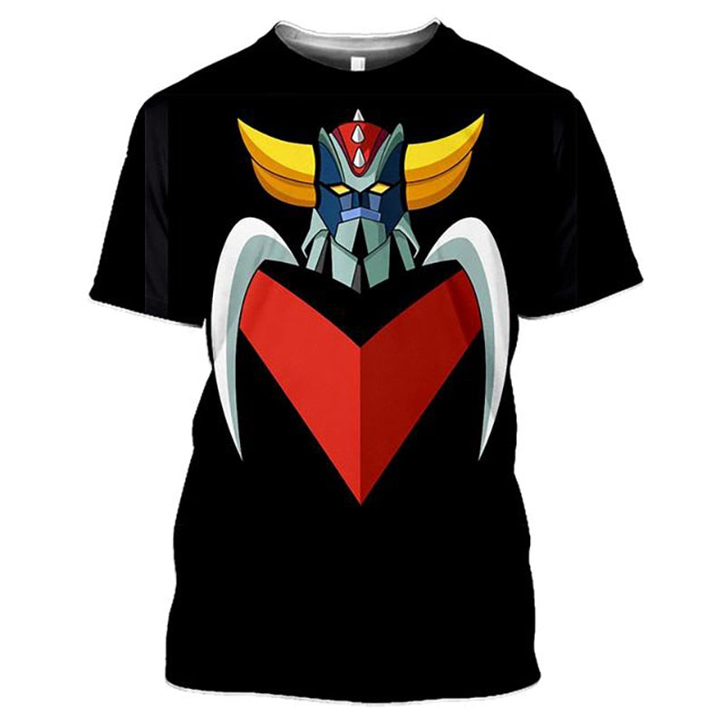 Herren Fashion Vintage 3D T-Shirt Rundhals Unisex Sommer Streetwear