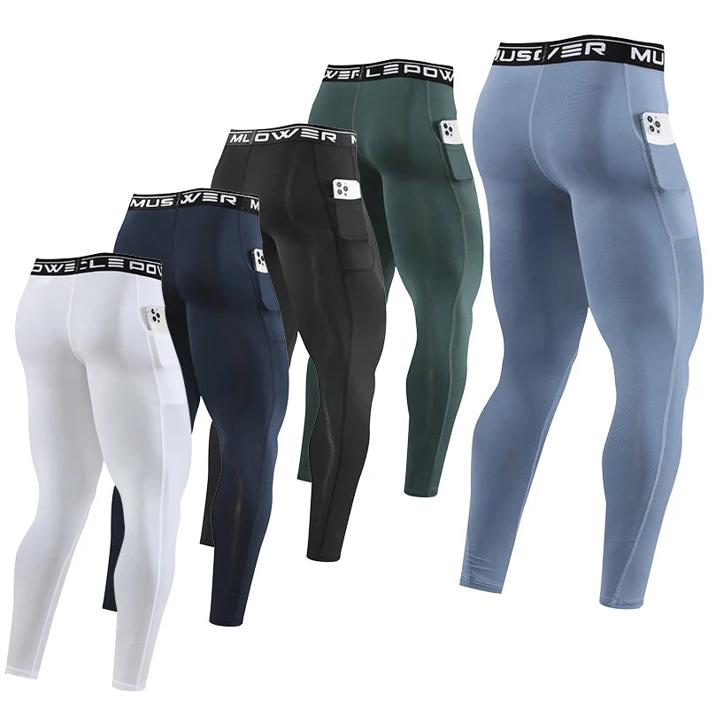 Herren Leggings Sporthose Jogginghose Trainingshose Lauf Hose Kompressionshose