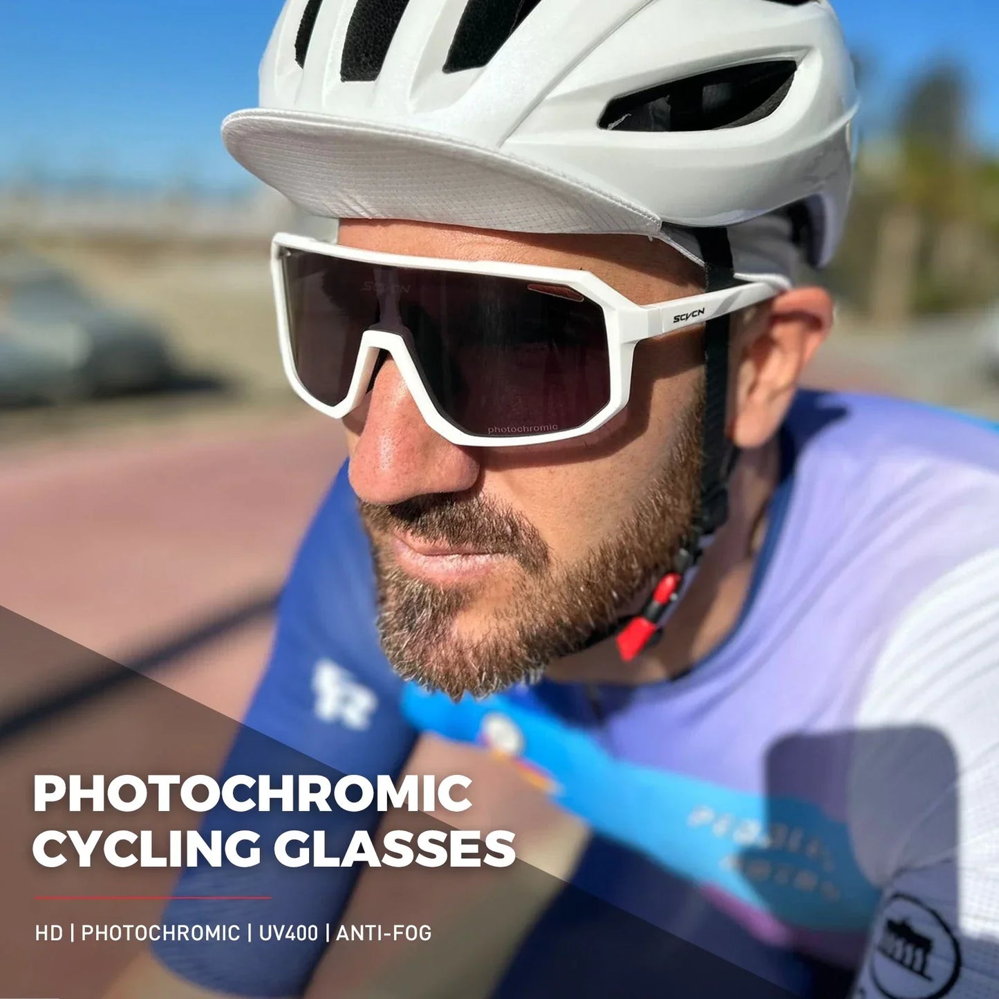 Fahrradbrille Klare Sonnenbrille polarisierte Brille Multi Spiegelbrille UV400