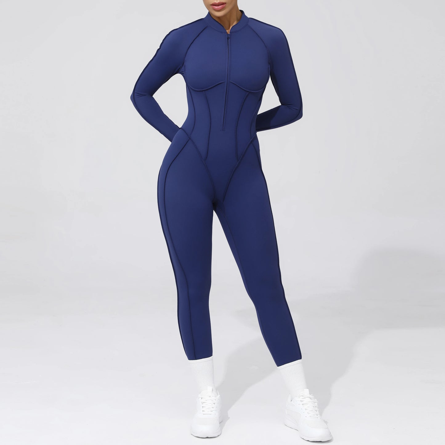 Yoga Fitness Overalls Jumpsuit Gym Stretch Leggings Jogging Anzug Top Push Up