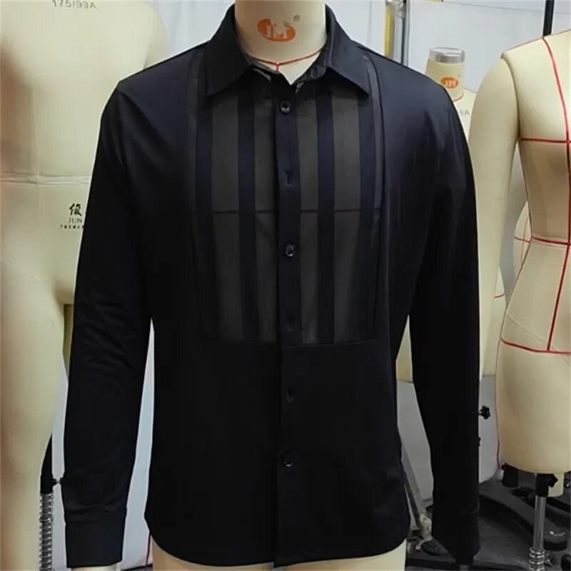 Fetisch Fashion Männer Sexy Bodysuits Herren Body Shirts Hemd Transparent Club